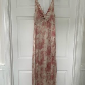 New w/ Tags Zara Pink Tie Dye Midi Dress